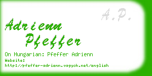 adrienn pfeffer business card